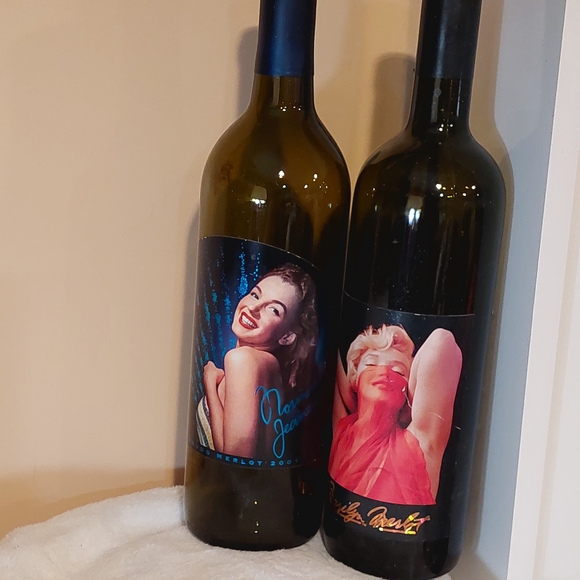 Marilyn Monroe Vintage Wine Bottles